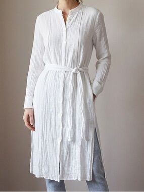 Zara White Long Tunic